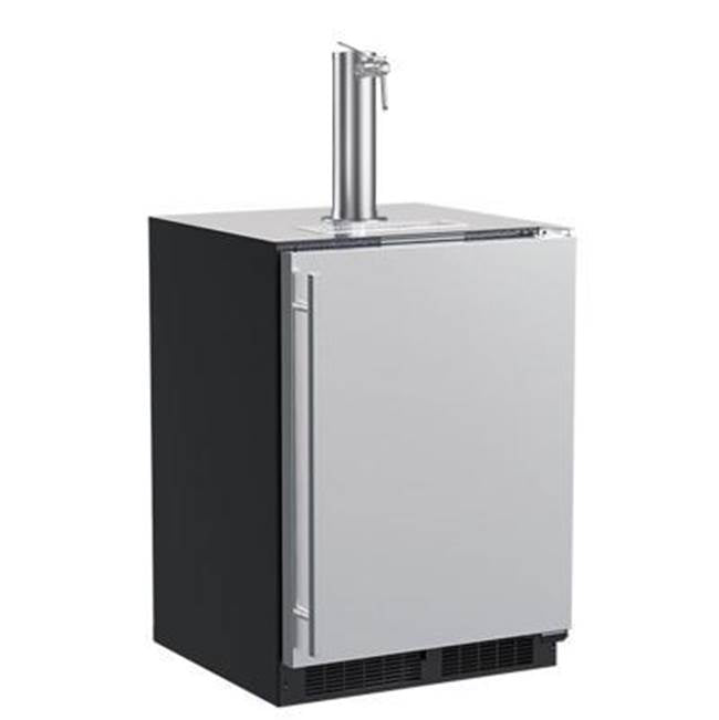 Marvel - 24'' Dispenser, Single Wine & Beverage Tap, Stainless Steel, Solid Door, Reversible Door