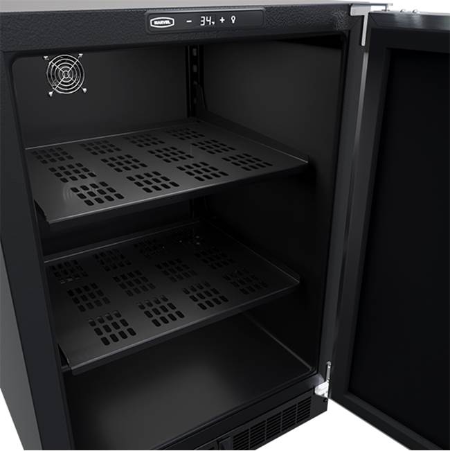 24'' Marvel Refrigerator, Stainless, Solid Door, Reversible Door