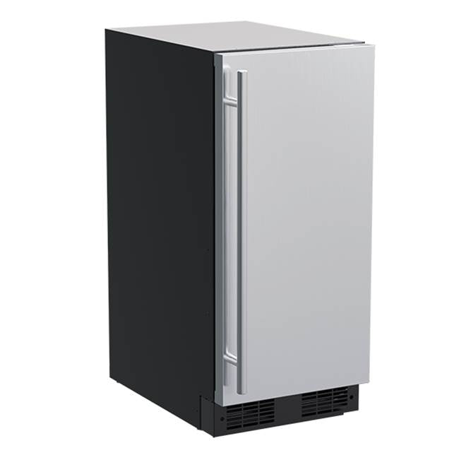 Marvel - 15'' Marvel Refrigerator, Stainless Steel, Solid Door, Reversible Door
