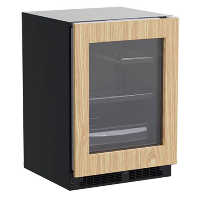 Marvel - 24'' Marvel Refrigerator With Convertible Shelves And Maxstore Bin, Panel Ready, Glass Door, Reversible Door