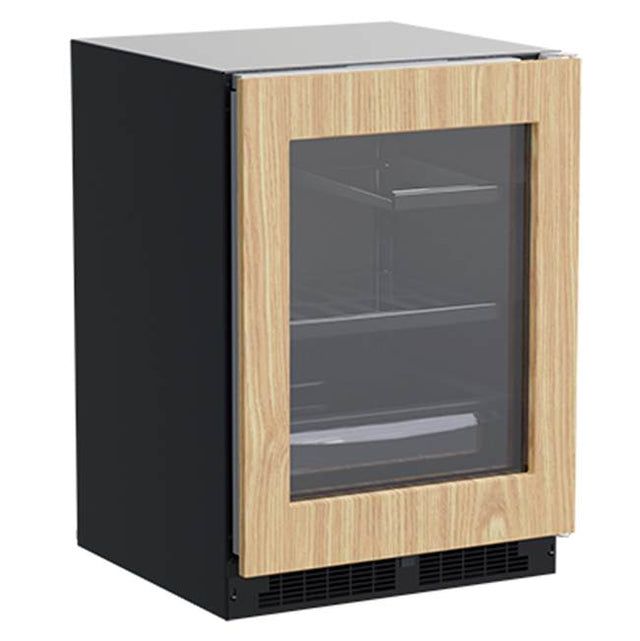Marvel - 24'' Marvel Refrigerator With Convertible Shelves And Maxstore Bin, Panel Ready, Glass Door, Reversible Door