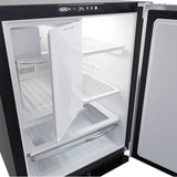 24'' Marvel Refrigerator Freezer With Crescent Ice Maker, Stainless Steel, Solid Door, Reversible Door