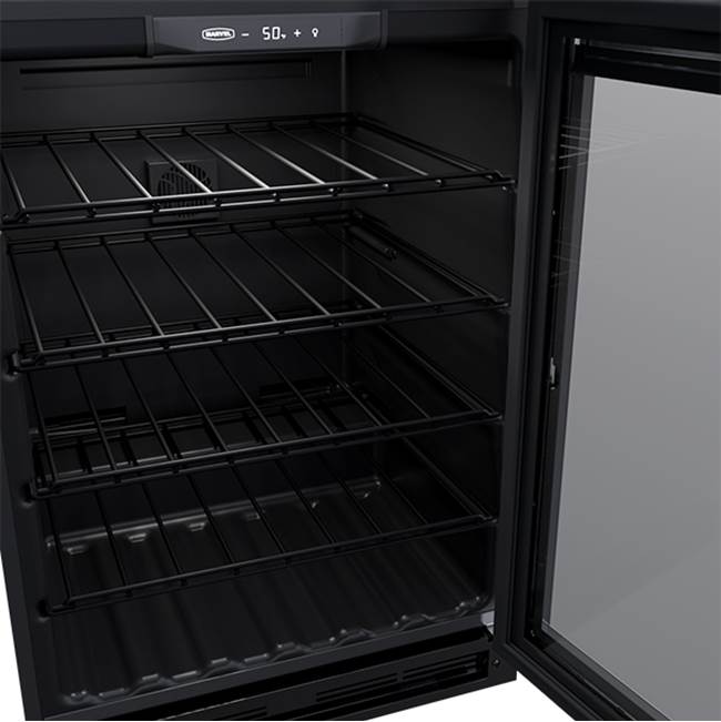 24'' Marvel Single Zone Wine Refrigerator, Stainless Steel, Glass Door, Reversible Door