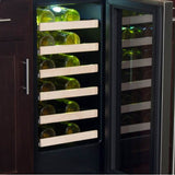 15'' Marvel Wine Refrigerator, Stainless Steel, Glass Door, Reversible Door