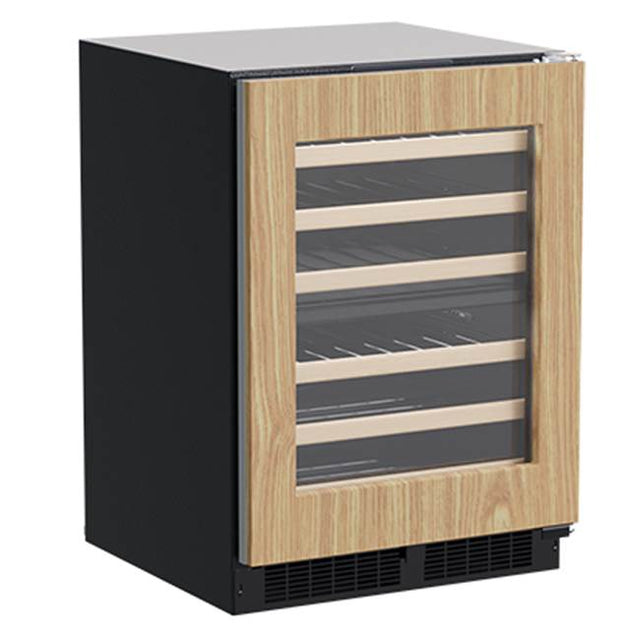 Marvel - 24'' Marvel High Efficiency Dual Zone Wine Refrigerator, Panel Ready, Glass Door, Reversible Door