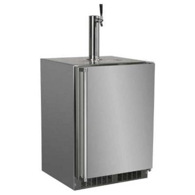Marvel - 24'' Outdoor Dispenser, Single Beer & Beverage Tap, Stainless Steel Door, Lock, Reversible Door