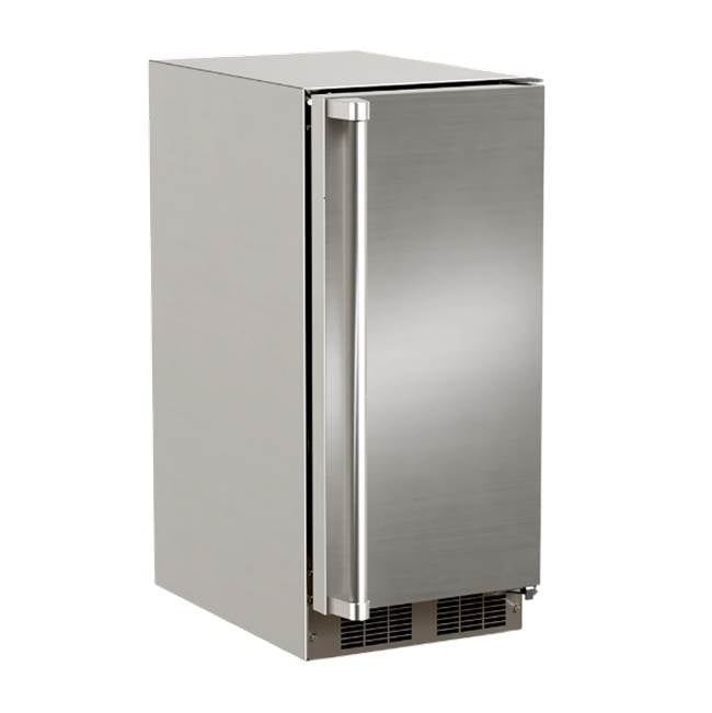 Marvel - 15'' Marvel Outdoor Built-In All Refrigerator, Solid Stainless Steel Door With Lock, Reversible Hinge