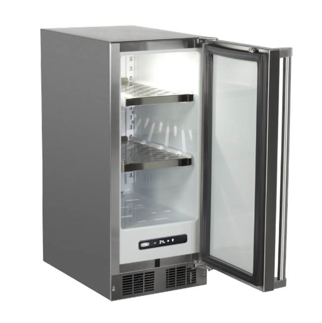 15'' Marvel Outdoor Built-In All Refrigerator, Solid Stainless Steel Door With Lock, Reversible Hinge