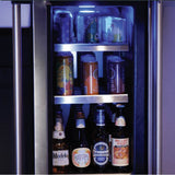15'' Marvel Professional Beverage Center, Stainless, Solid Door, Lock, Reversible Door