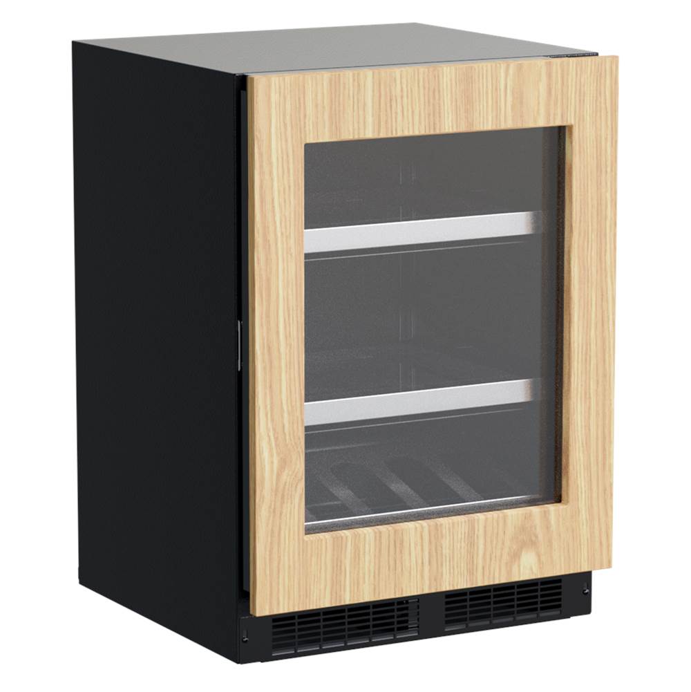Marvel - 24'' Marvel Professional Beverage Center, Panel Ready, Glass Door, Lock, Reversible Door