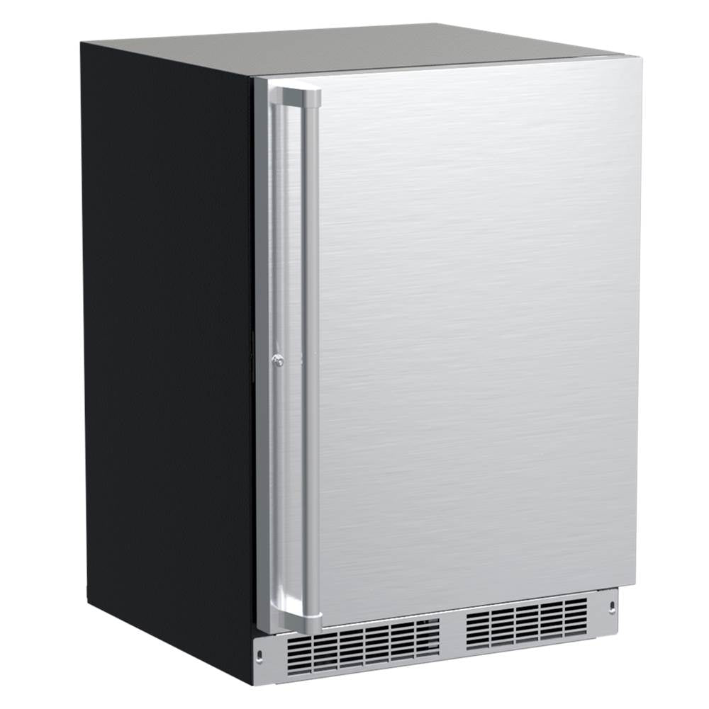 Marvel - 24'' Marvel Professional Beverage Center, Stainless, Solid Door, Lock, Reversible Door