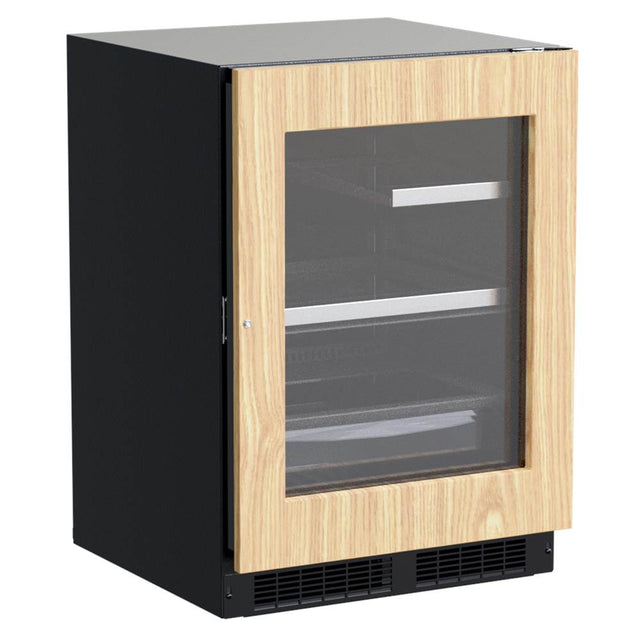 Marvel - 24'' Marvel Professional Refrigerator, Panel Ready, Glass Door, Lock, Reversible Door