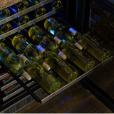24'' Marvel Professional Single Zone Wine Refrigerator, Stainless, Glass Door, Lock, Reversible Door