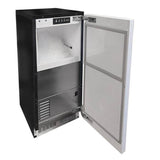 15'' Nugget Ice Machine, Pump, Panel Ready, Solid Door, Reversible Door