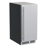 Marvel - 15'' Nugget Ice Machine, Pump, Stainless Steel, Solid Door, Reversible Door - Stainless Steel