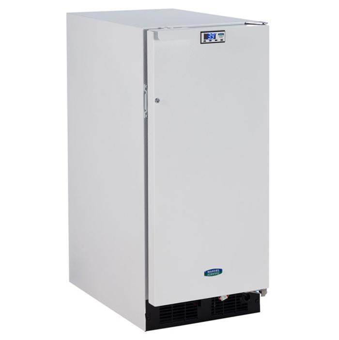 Marvel - 15'' Scientific Refrigerator, White, Solid Door, Lock, Probe Port, Right Hinge - White