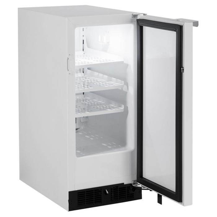 15'' Scientific Refrigerator, White, Solid Door, Lock, Probe Port, Right Hinge