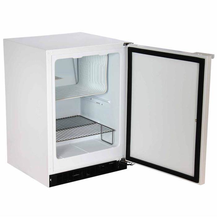 24'' Scientific Freezer, White, Solid Door, Lock, Probe Port, Right Hinge