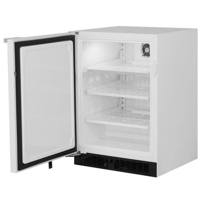 24'' Scientific Freezer, White, Solid Door, Lock, Probe Port, Left Hinge