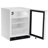 24'' Scientific Refrigerator, White, Glass Door, Lock, Probe Port, Right Hinge