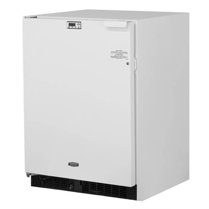 Marvel - 24'' Scientific Refrigerator, White, Solid Door, Lock, Probe Port, Left Hinge - White