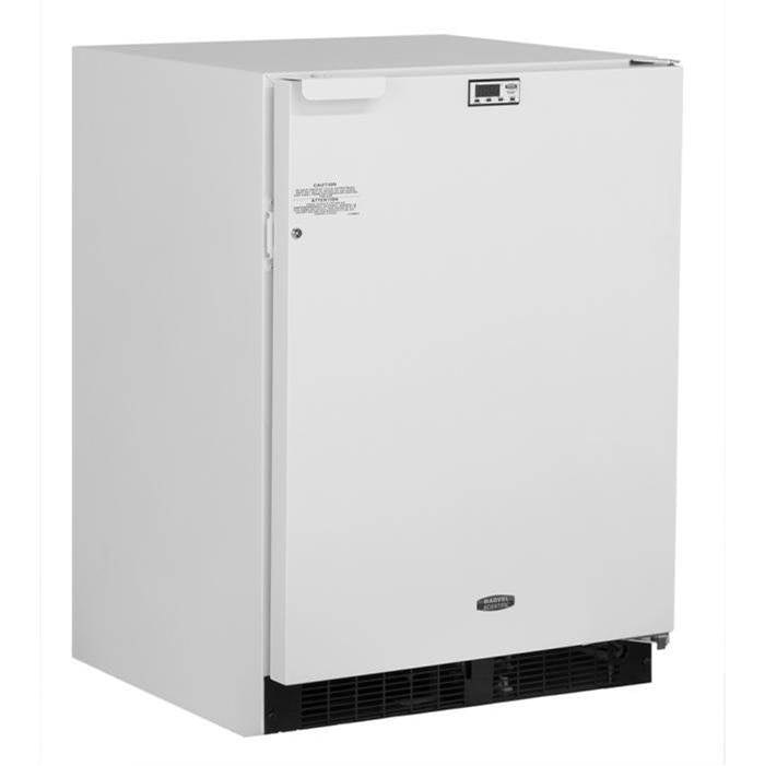 Marvel - 24'' Scientific Refrigerator, White, Solid Door, Lock, Probe Port, Right Hinge - White