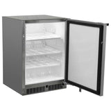 24'' Scientific Refrigerator, Stainless, Solid Door, Lock, Probe Port, Right Hinge