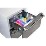 24'' Scientific Refrigerator Drawer, White, Solid Door, Lock, Probe Port, Frost Free