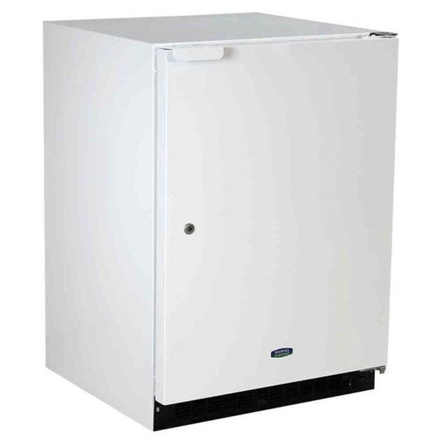Marvel - 24'' Scientific Refrigerator Freezer, White, Solid Door, Lock, Probe Port, Manual, Right Hinge - White