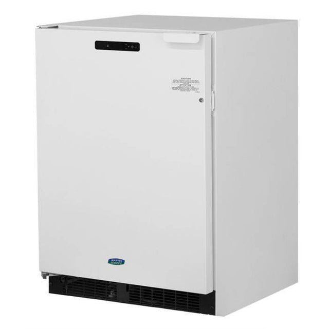 Marvel - 24'' Scientific Refrigerator Freezer, White, Solid Door, Lock, Probe Port, Left Hinge - White
