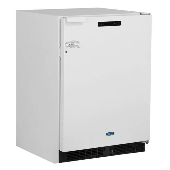 Marvel - 24'' Scientific Refrigerator Freezer, White, Solid Door, Lock, Probe Port, Right Hinge - White