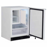 24'' Scientific Refrigerator Freezer, White, Solid Door, Lock, Probe Port, Right Hinge