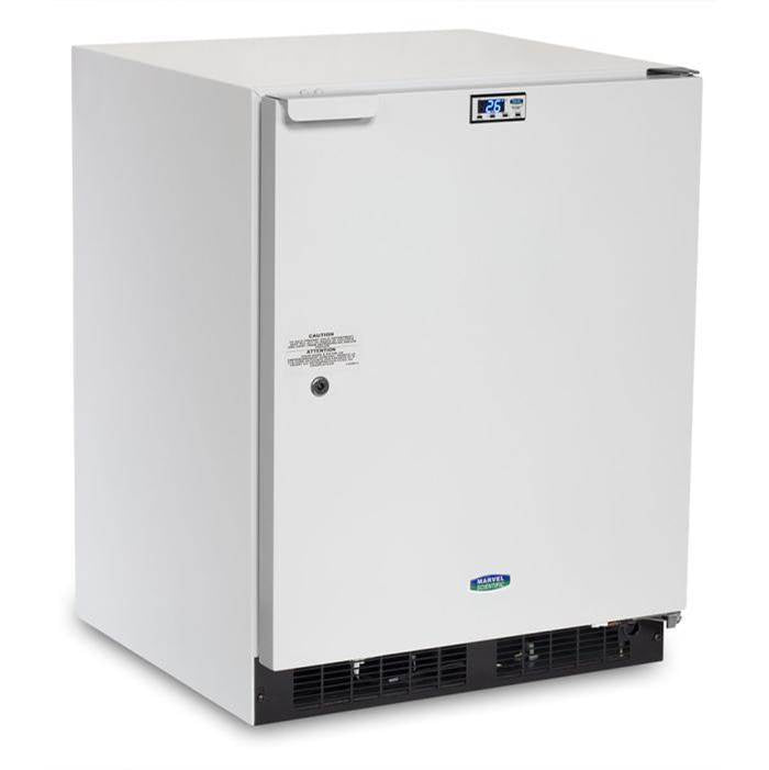 Marvel - 24'' Scientific Refrigerator, White, Solid Door, Lock, Probe Port, Right Hinge - White