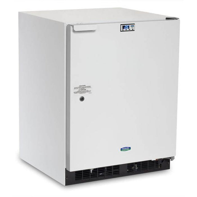 Marvel - 24'' Scientific Refrigerator, White, Solid Door, Lock, Probe Port, Right Hinge - White