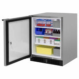 24'' Scientific Refrigerator, Stainless, Solid Door, Lock, Probe Port, Left Hinge