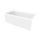 Rubix 6032 AFR Acrylic Alcove Left-Hand Drain Bathtub in White