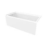Rubix 6030 AFR Acrylic Alcove Left-Hand Drain Bathtub in White