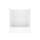 Icon TS6036X AFR Acrylx Alcove Left Hand Drain One-Piece Tub Shower in White