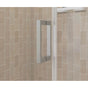 Maax - Manhattan 39-41 x 68 in. 6 mm Pivot Shower Door for Alcove Installation with Clear glass & Square Handle in Brushed Nickel