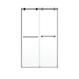 Duel Alto 44-47 X 78 in. 8mm Bypass Shower Door for Alcove Installation with GlassShield glass in Brushed Nickel & Matte Black