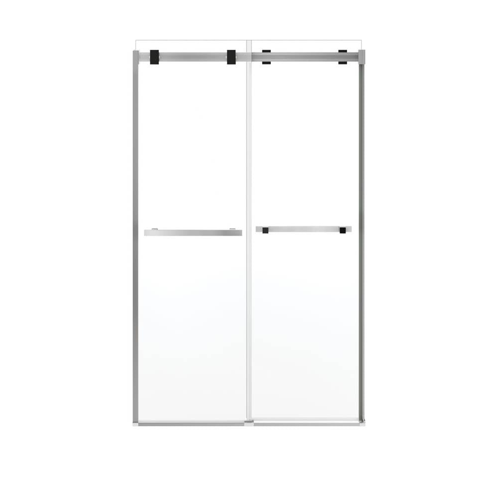 Duel Alto 44-47 X 78 in. 8mm Bypass Shower Door for Alcove Installation with GlassShield glass in Chrome & Matte Black