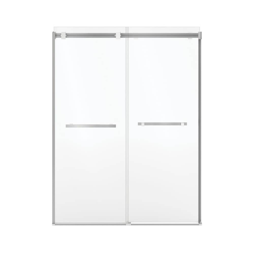 Duel Alto 56-59 X 78 in. 8mm Bypass Shower Door for Alcove Installation with GlassShield glass in Chrome & Matte White