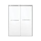 Duel Alto 56-59 X 78 in. 8mm Bypass Shower Door for Alcove Installation with GlassShield glass in Chrome & Matte White