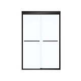 Kameleon 43-47 x 71 in. 6 mm Bypass Shower Door for Alcove Installation with Clear glass in Matte Black