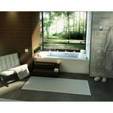 Release 6032 Acrylic Drop-in Left-Hand Drain Combined Hydromax & Aerofeel Bathtub in White