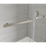 Duel Alto 44-47 X 78 in. 8mm Bypass Shower Door for Alcove Installation with GlassShield glass in Brushed Nickel & Matte White