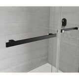 Duel Alto 44-47 X 78 in. 8mm Bypass Shower Door for Alcove Installation with GlassShield glass in Matte Black & Chrome