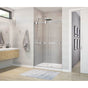 Maax - Duel 44-47 x 70.5-74 in. 8 mm Bypass Shower Door for Alcove Installation with Clear glass in Chrome & Matte White