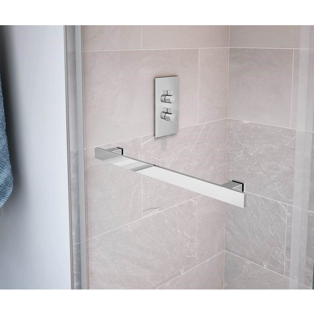 Duel 56-58.5 x 70.5-74 in. 8mm Bypass Shower Door for Alcove Installation with Clear glass in Chrome