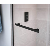 Duel 56-58.5 x 70.5-74 in. 8mm Bypass Shower Door for Alcove Installation with Clear glass in Matte Black